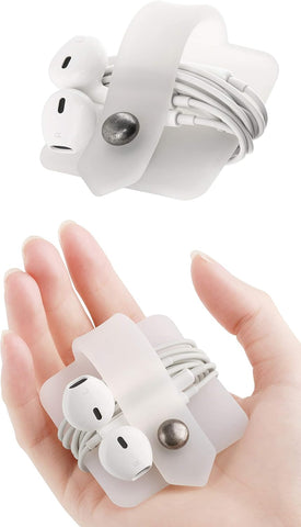 Cord Organizer Earbuds Holder Earphone Wrap Earphones Organizer Headset Headphone Earphone Wrap Winder Cord Manager Cable Winder Set of 2