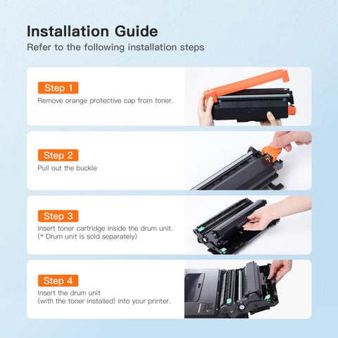 E-Z Ink TN760 Compatible Toner Cartridges Replacement for Brother TN-760 TN730 TN-730 to Use with MFC-L2710DW MFC-L2750DW HL-L2350DW HL-L2370DW HL-L2395DW HL-L2390DW DCP-L2550DW (Black, 2 Pack)