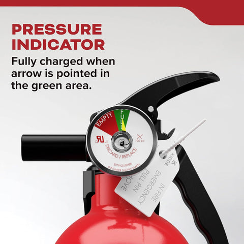 Kidde Basic 110 Fire Extinguisher for Home, 1-A:10-B:C, FA110G, 1 Pack