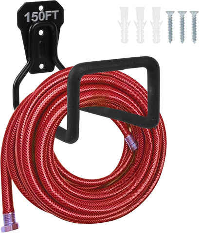 Metal Garden Hose Holder Wall Mounted Water Hose Holder for Outside Yard