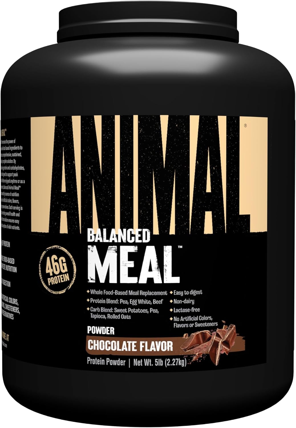 Animal Balanced Meal Replacement Powder, 46G High Protein | Chocolate 5LB