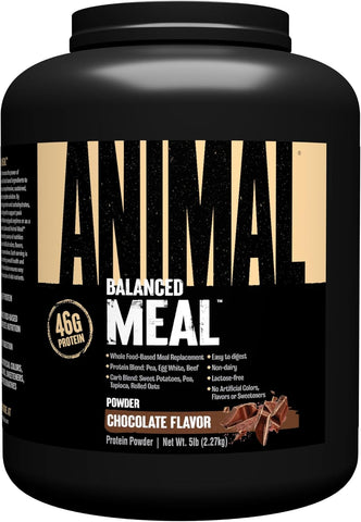 Animal Balanced Meal Replacement Powder, 46G High Protein | Chocolate 5LB