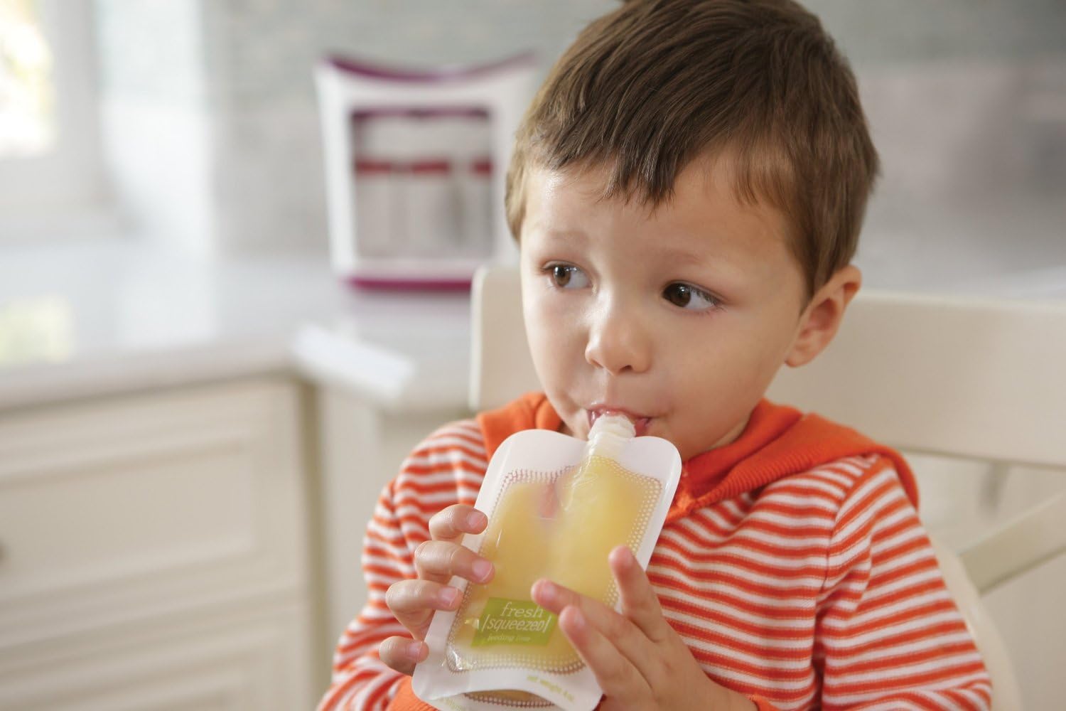 Infantino Disposable Baby Food Pouches, 4oz, Homemade Baby Food, 50-Pack