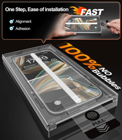 EZ-GLAZ-4 Pack for iPhone 17 Pro Max Screen Protector (6.9") HD Clear