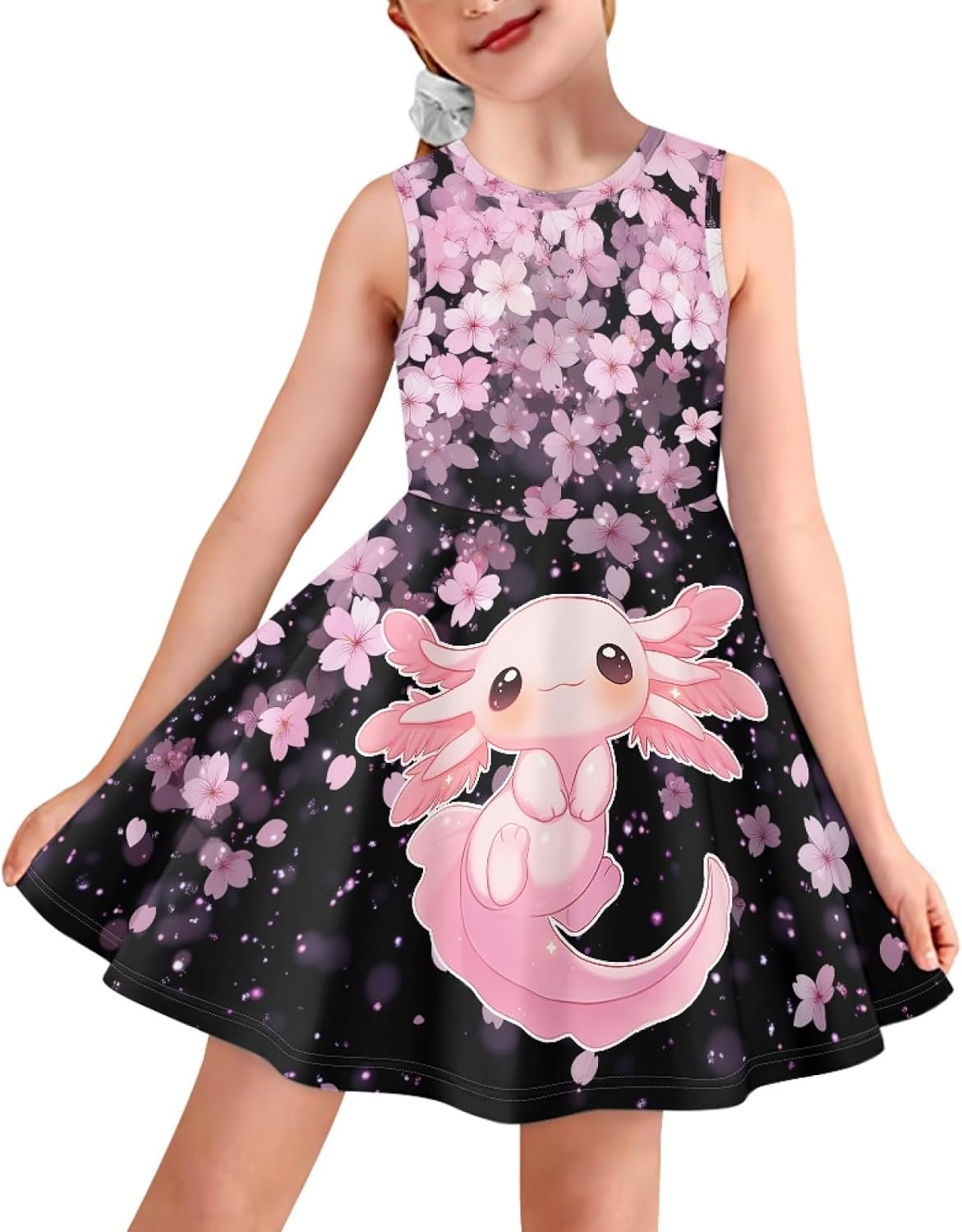 Kids Casual Dress for Girls Cute Outfits Sleeveless Clothes Size 3-16