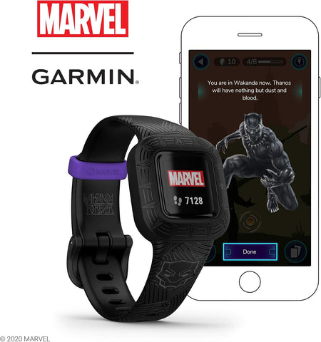 Garmin vivofit jr. 3, Fitness Tracker for Kids, Swim-Friendly, Up to 1-Year Battery Life, Marvel Black Panther