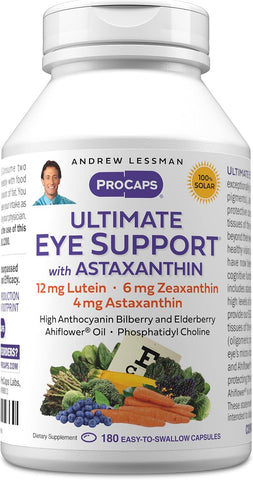 ANDREW LESSMAN ProCaps Ultimate Eye Support Astaxanthin 12 mg, 180 Softgels