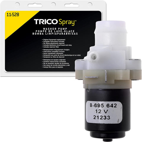 TRICO Spray Automotive Replacement Windshield Washer Pump (11-528) Fits Select Chrysler, Dodge, Jeep, and Plymouth Model Years
