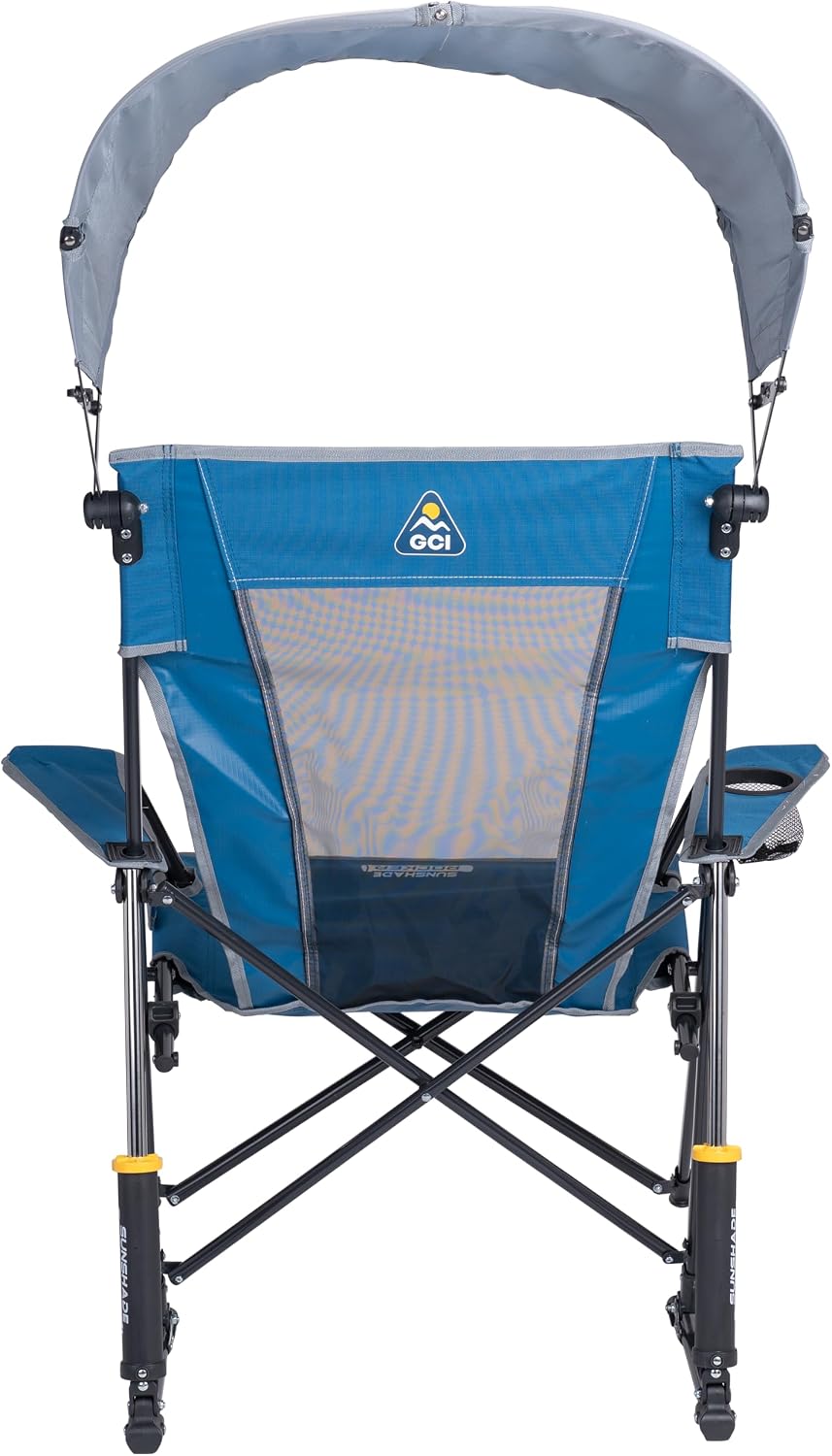 GCI Outdoor Sunshade Rocker Outdoor Rocking Chair with Canopy