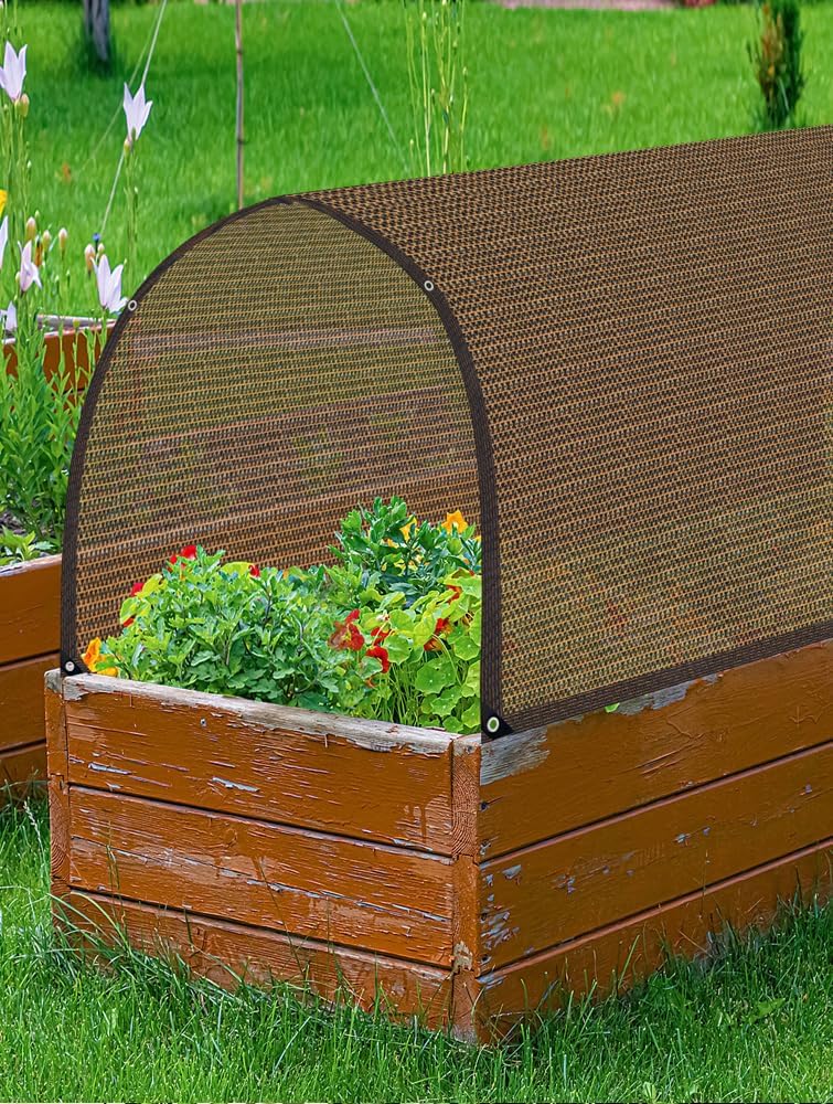 80% Garden Shade Cloth Sun Shade Fabric – UV Resistant Durable Sunblock Netting for Plants, Outdoor Patio, and Greenhouse Coverage