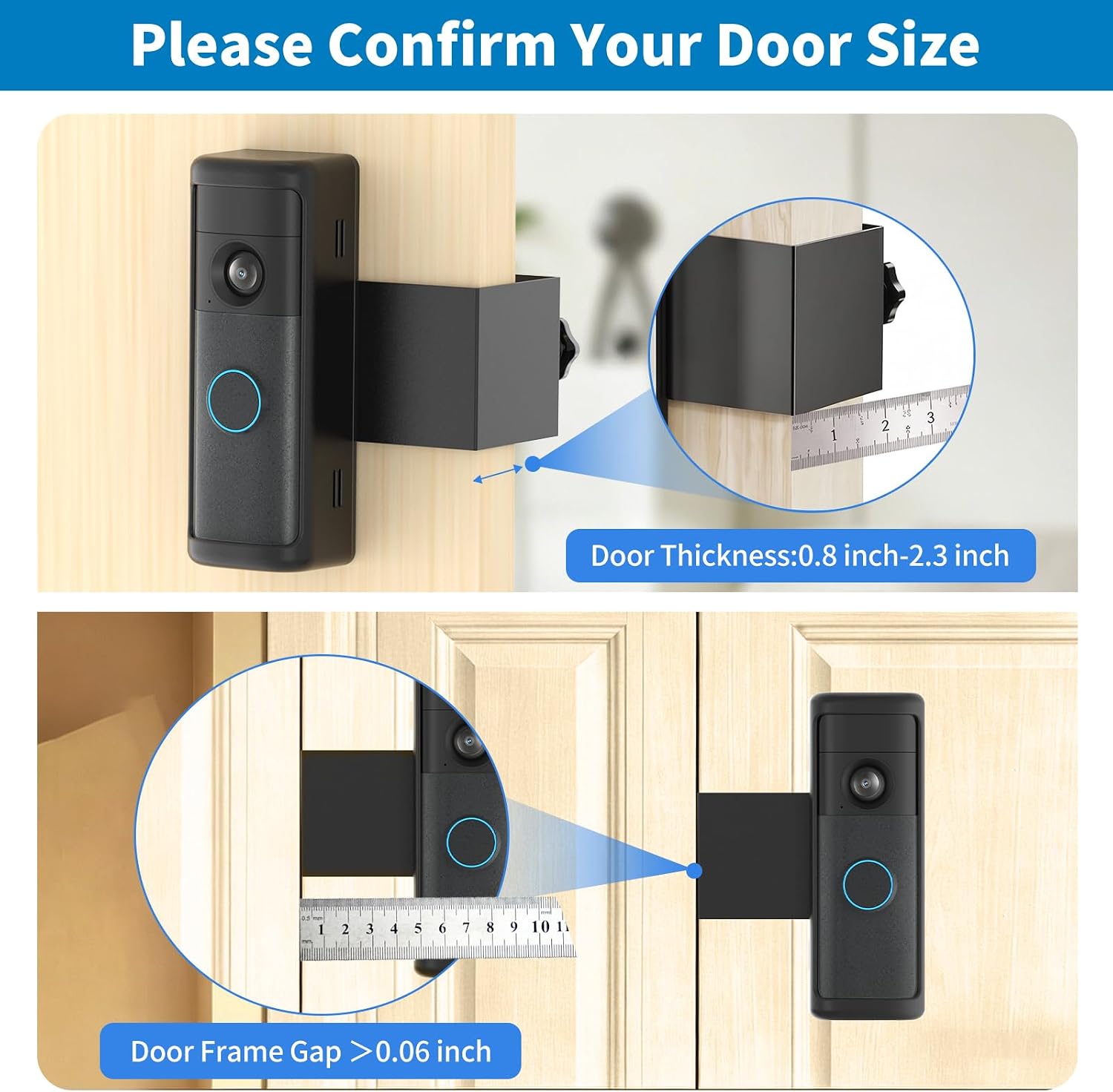Anti-Theft Ring Doorbell Mount for Video Doorbells