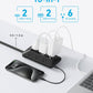 Flat Plug Power Strip 300J, Anker USB C Power Strip, 10-in-1 Ultra Thin Power Strip with 6 AC, 2 USB A and 2 USB C Ports,5ft Extension Cord, Desk Charging Station,Home Office College Dorm Room Black