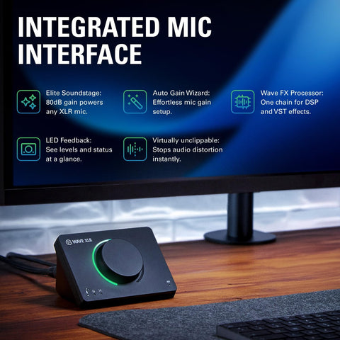 Elgato Wave XLR MK.2 USB Audio Interface and DSP Mixer