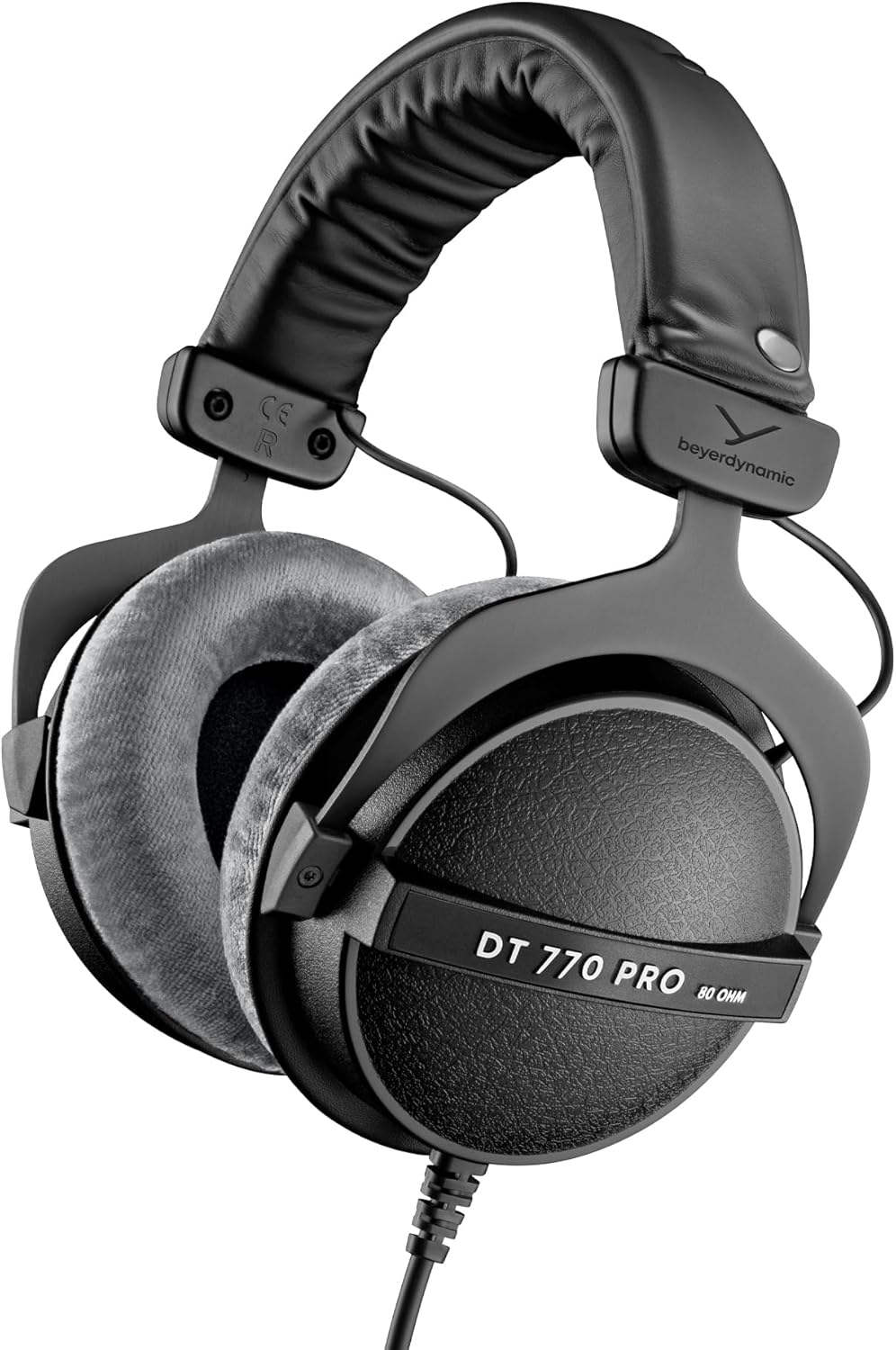 beyerdynamic DT 770 PRO 80 Ohm Over-Ear Studio Headphones in Gray. Enclosed Design, Wired for Professional Recording and Monitoring