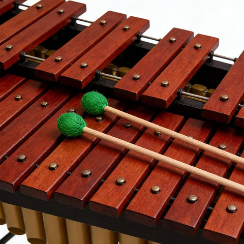 Yolyoo Medium Hard Yarn Head Keyboard Marimba Mallets with Maple Handles
