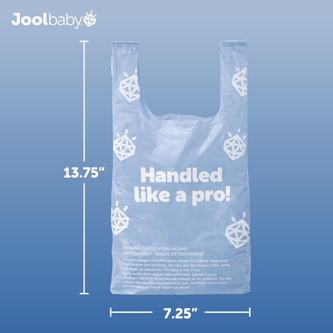 Jool Baby Diaper Disposable Bags (450 Count) - Lavender-Scented, Easy to Tie – Great for At Home & On the Go