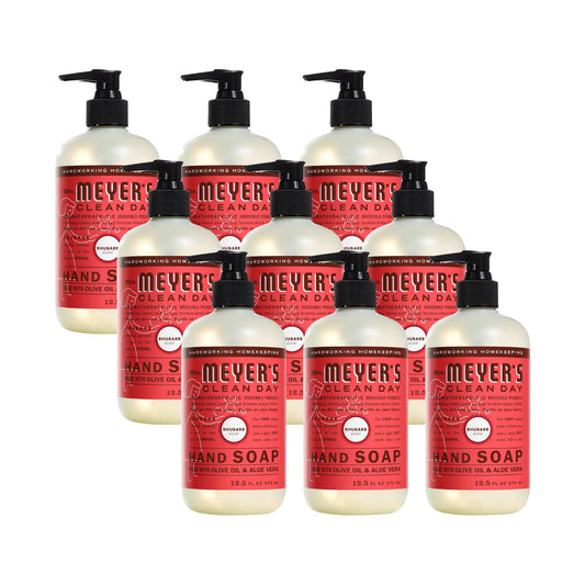 MRS. MEYER'S CLEAN DAY Liquid Hand Soap Rhubarb Scent 12.5 Fl Oz (Pack of 9)