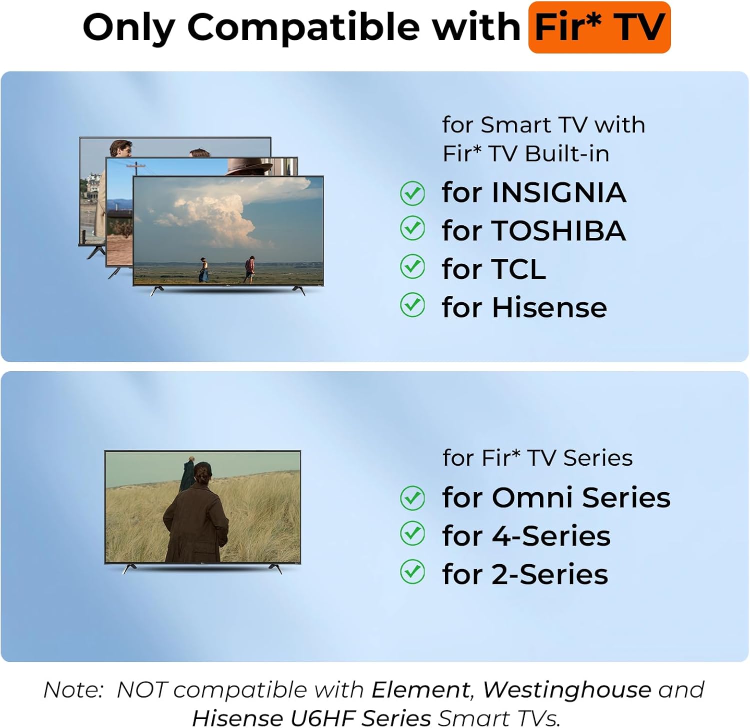 Replacement Remote for Fire Smart TV, with Voice Control