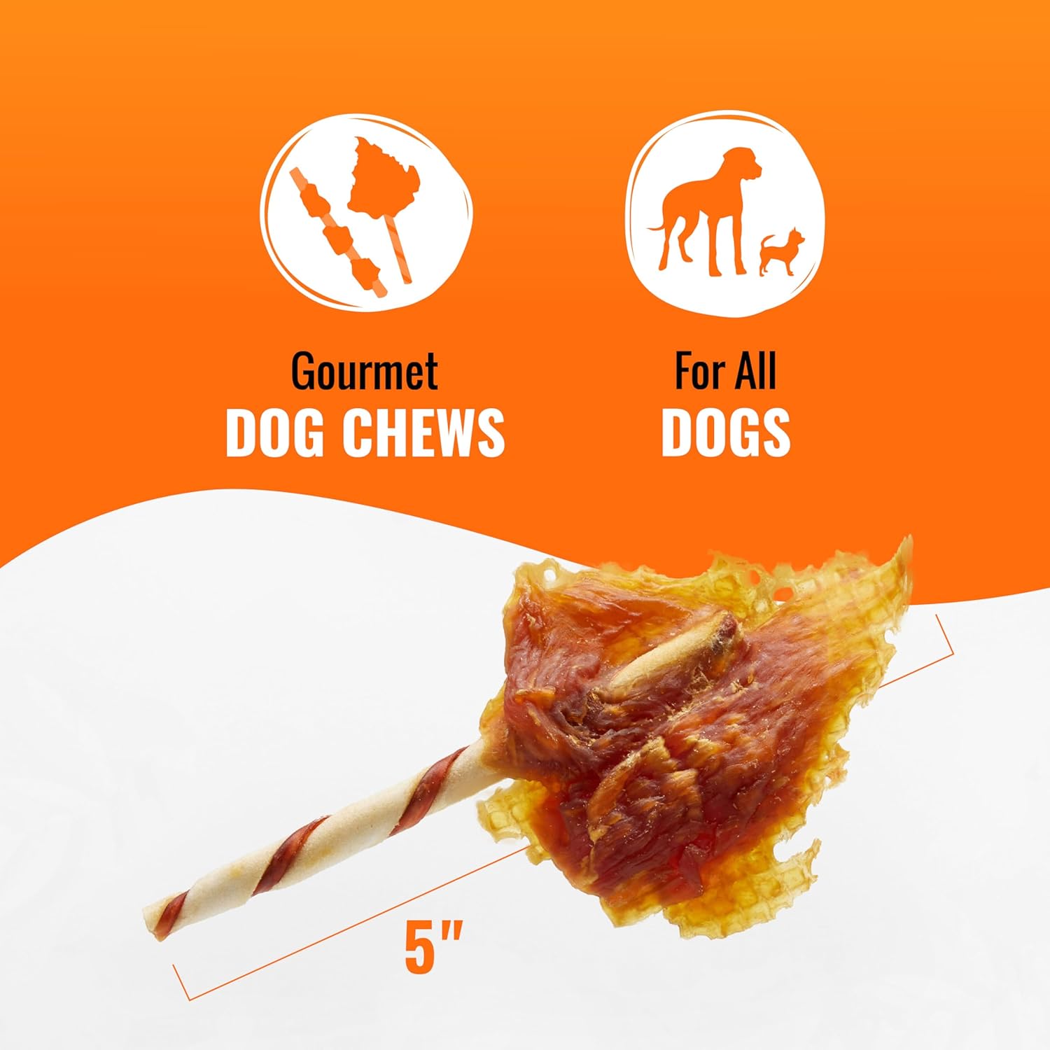 Good 'n' Fun Wings Long-Lasting Dog Treat Made With Real Protein, 12 oz