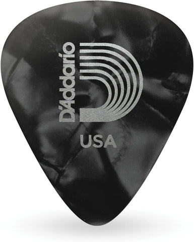 D'Addario Celluloid Guitar Picks - Guitar Accessories - Guitar Picks for Acoustic Guitar, Electric Guitar, Bass Guitar - Natural Feel, Warm Tone - Red, Extra Heavy 1.25mm Heavy, 25-pack