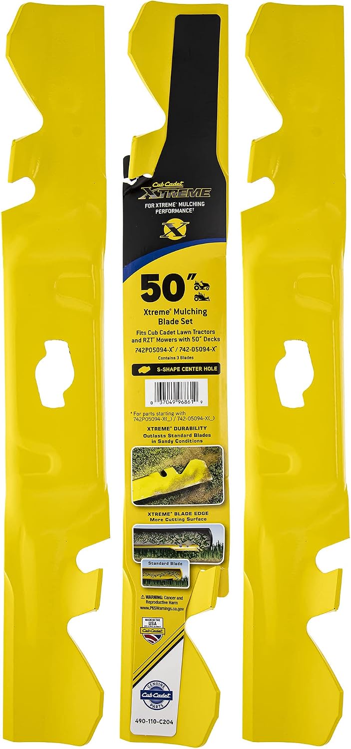 CUB CADET 490-110-C204 Xtreme Blade Set 50" Deck CMXGZAM110204 742P05094-X