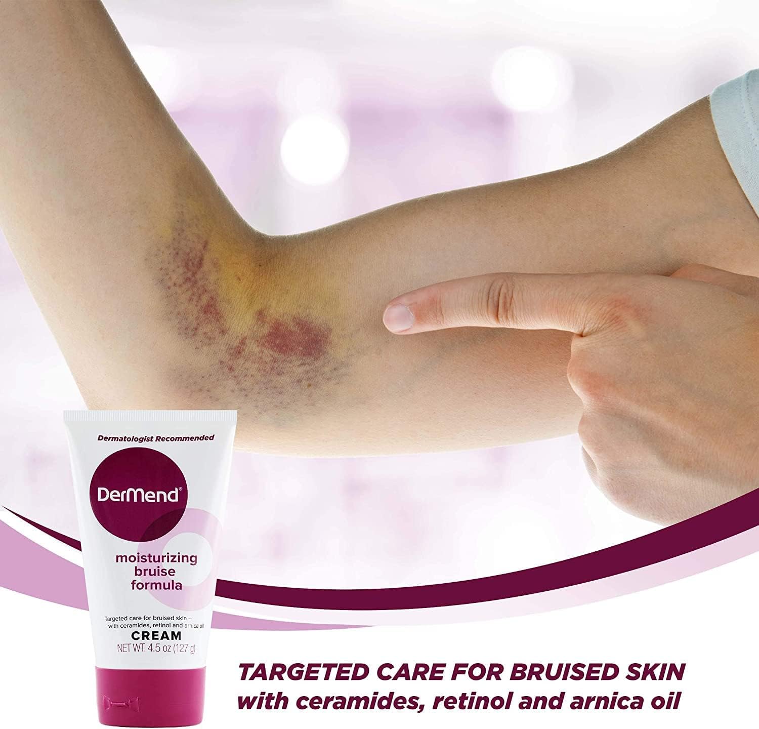 Dermend Moisturizing Bruise Formula Cream, 4.50 oz., Pack of 3