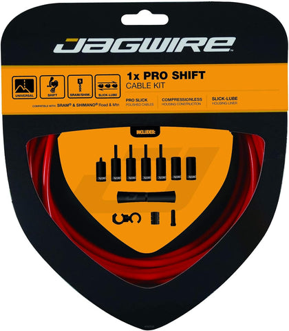 Jagwire - Universal 1x Pro Shift Kit |for Road, MTN, and Gravel Bike | SRAM and Shimano Shifter Compatible | Stealth Black