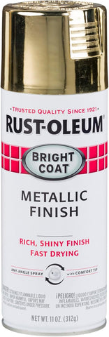 Rust-Oleum Stops Rust Bright Coat Metallic Spray Paint, Gold