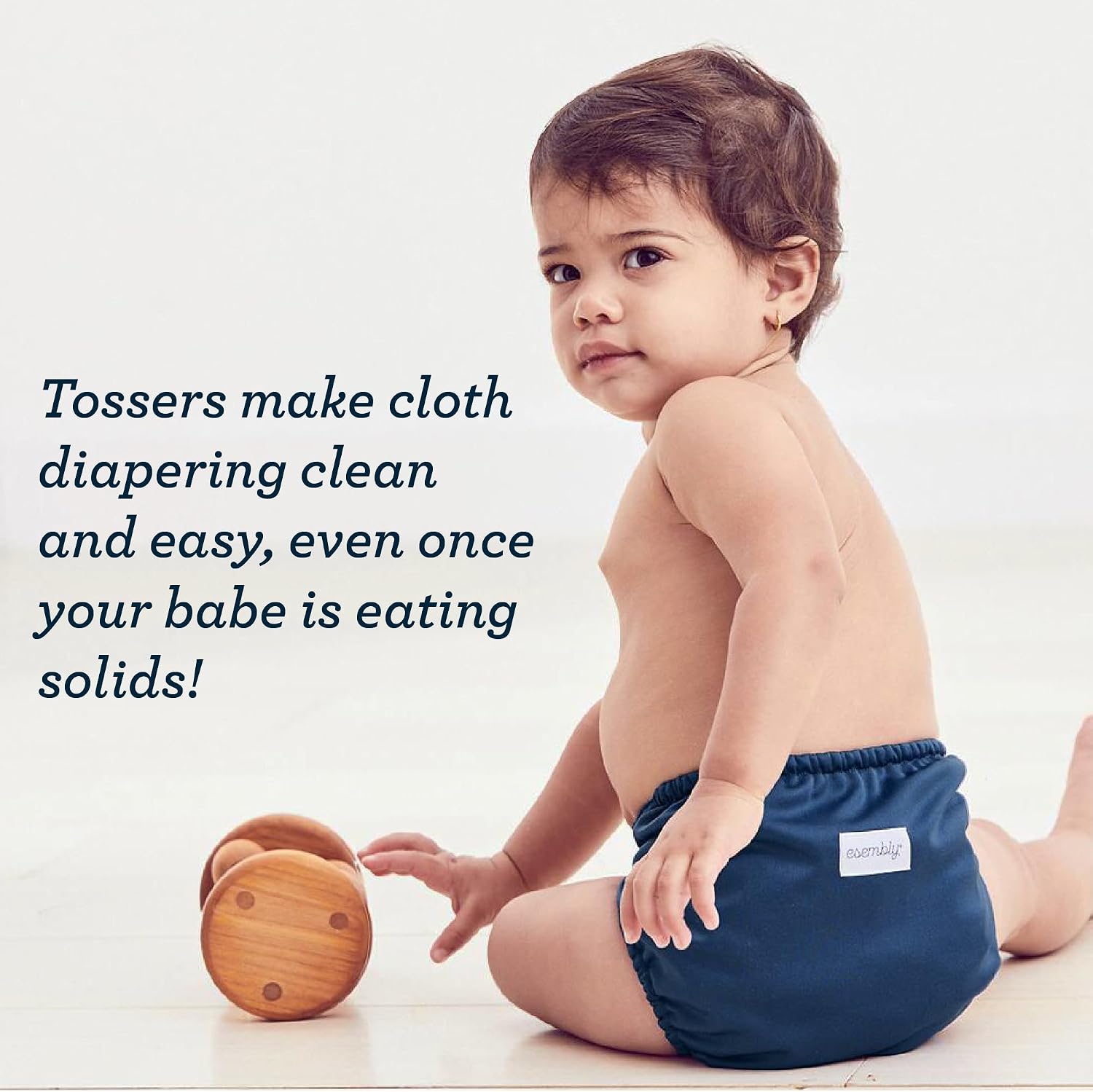 Esembly Tossers – Disposable Bamboo from Viscose Diaper Liners for Cloth Diapers – Earth-Friendly, Fragrance-Free, Chlorine-Free – One Size, 200 Liners (2-Pack of 100-Liner Rolls)