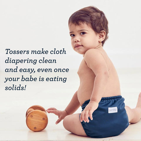 Esembly Tossers – Disposable Bamboo from Viscose Diaper Liners for Cloth Diapers – Earth-Friendly, Fragrance-Free, Chlorine-Free – One Size, 200 Liners (2-Pack of 100-Liner Rolls)