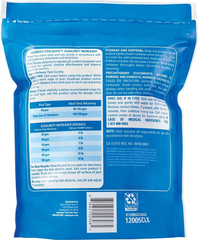 Clorox® Pool&Spa™ Swimming Pool Alkalinity Increaser, Keeps pH Balanced, 5LB (Pack of 1)