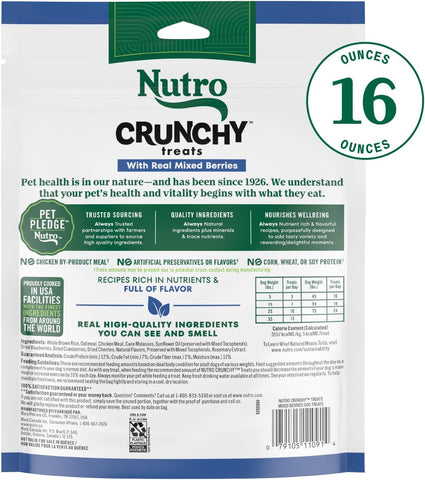 Nutro Crunchy Dog Treats with Real Mixed Berries, 16 oz