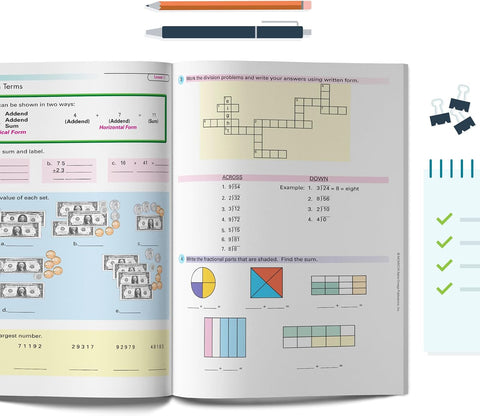 Horizons Math 4 SET of 2 Student Workbooks 4-1 and 4-2