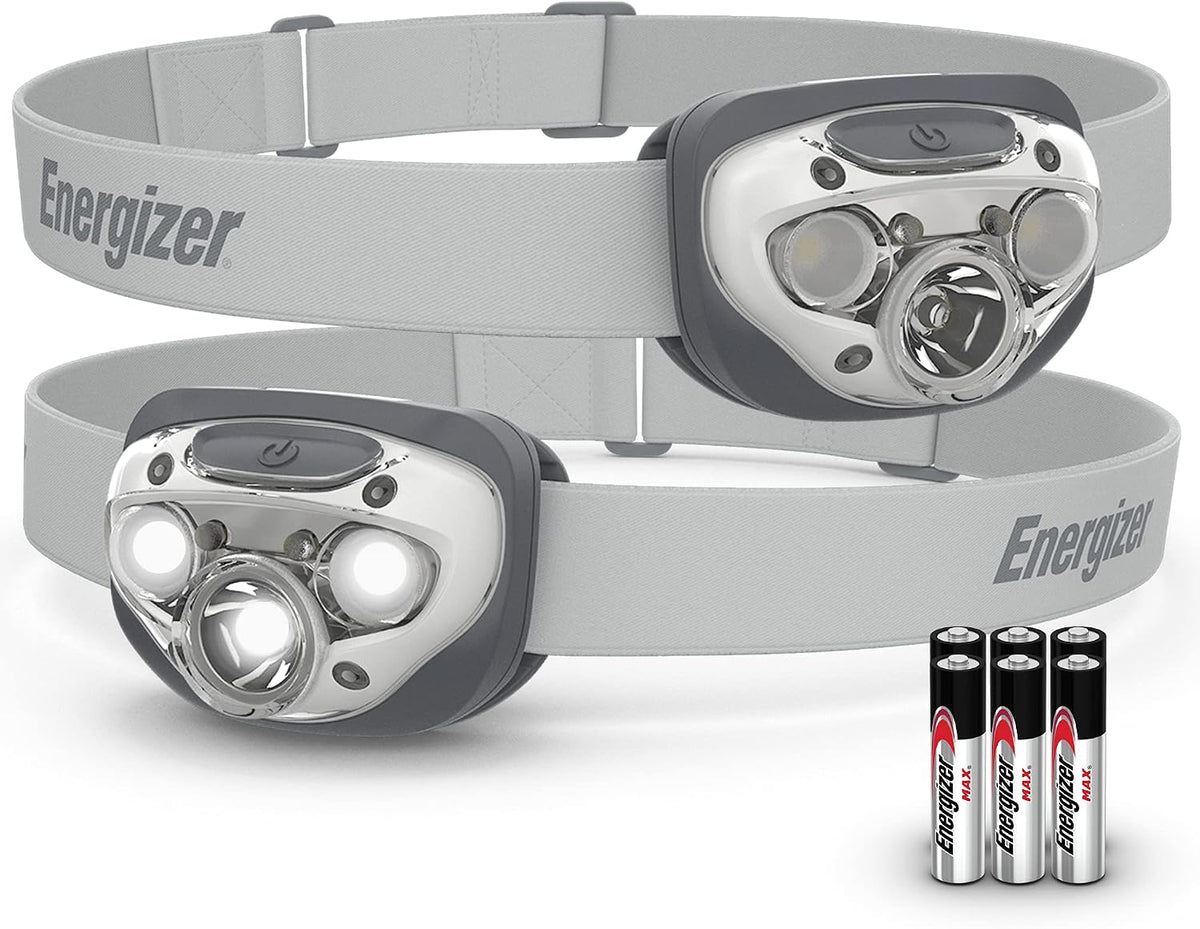 Energizer LED Headlamp PRO (2-Pack), IPX4 Water Resistant Head Light