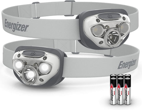Energizer LED Headlamp PRO (2-Pack), IPX4 Water Resistant Head Light