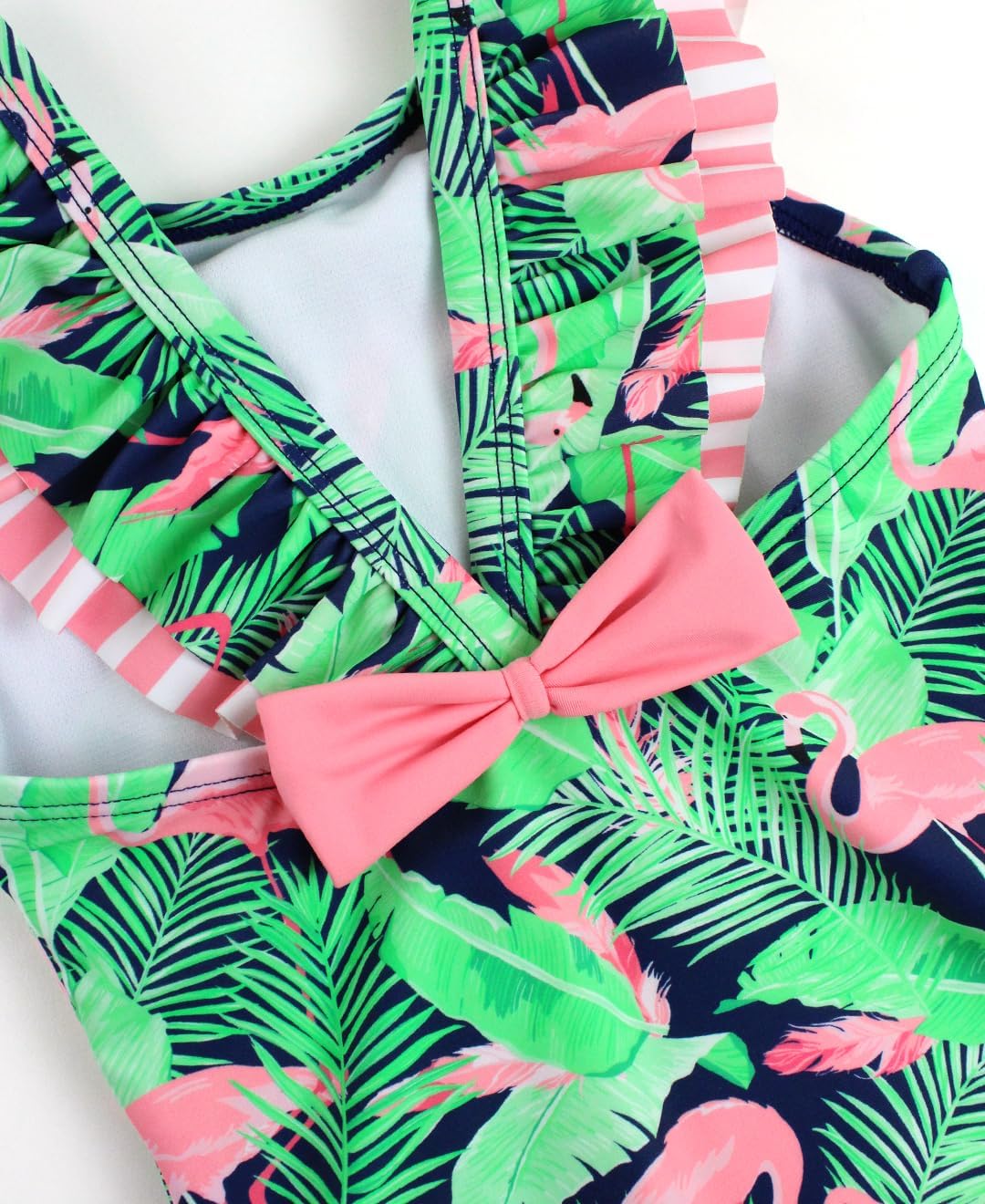 RuffleButts Baby/Toddler Girls Ruffle Strap - One Piece Swimsuit UPF 50+