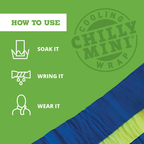 FROGG TOGGS Chilly Mini Cooling Neck Towel, 6 Pack