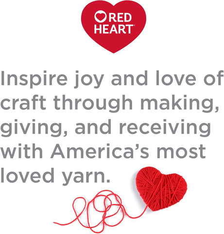 Red Heart with Love Acrylic Yarn for Crocheting, Peacock, 3-Pack