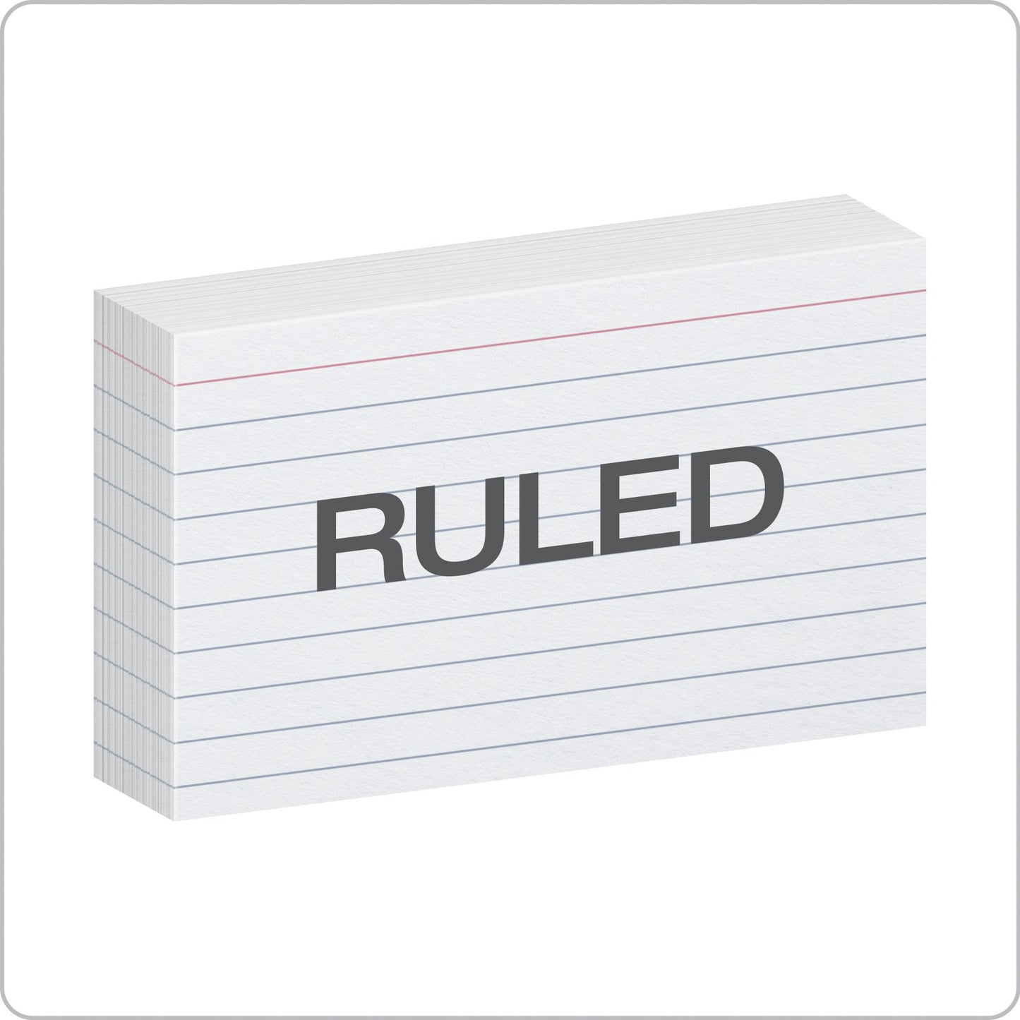 Oxford Ruled Index Cards, 3" x 5", White, Lined Index Flashcards, 300 per Pack (10022)