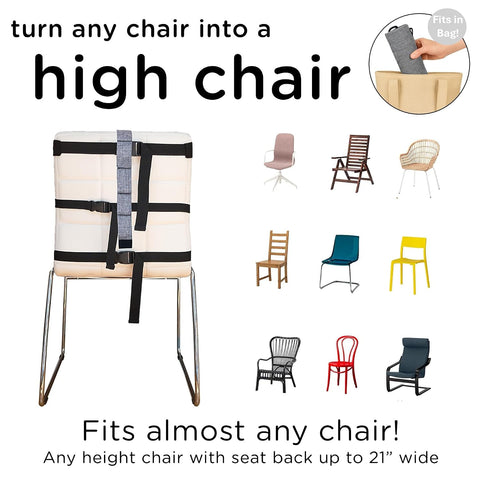 liuliuby Compact Travel High Chair | Portable High Chair for Baby | Baby Travel Essential Harness Seat | Must Haves for Vacations, Restaurants, Family Visits with Babies | Portable Highchair Seat