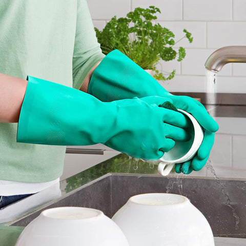 ThxToms Chemical Resistant Nitrile Gloves, Latex Rubber Free, 1 Pair, M