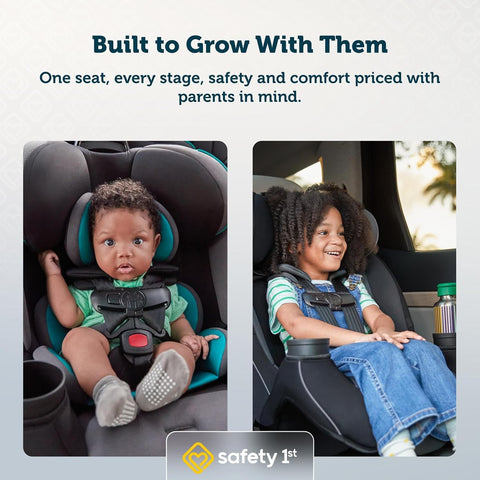 Safety 1st Grow and Go All-in-One Convertible Car Seat, Black Phantom