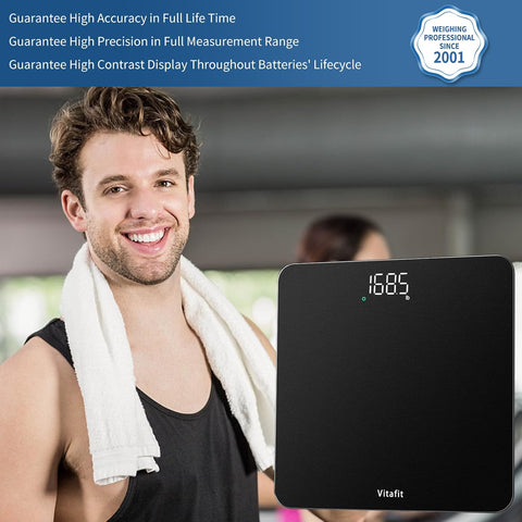 Vitafit Bathroom Scale for Body Weight Accuracy 0.1lb, Weight Scale 400lb