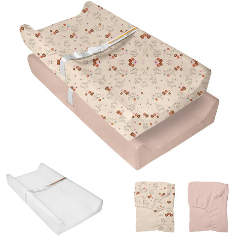Muslin Baby Changing Pad with 2 Pack Covers