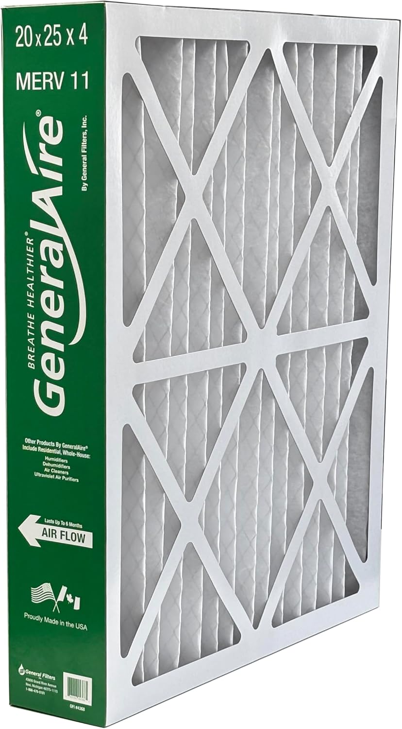 2-PK- Generalaire #4368-Replaces Honeywell FC100A1037-20"x 25" x 4.5" Merv 11 Air Filters