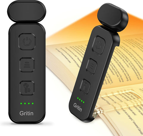 Gritin Reading Light, Rechargeable Book Light for Reading in Bed