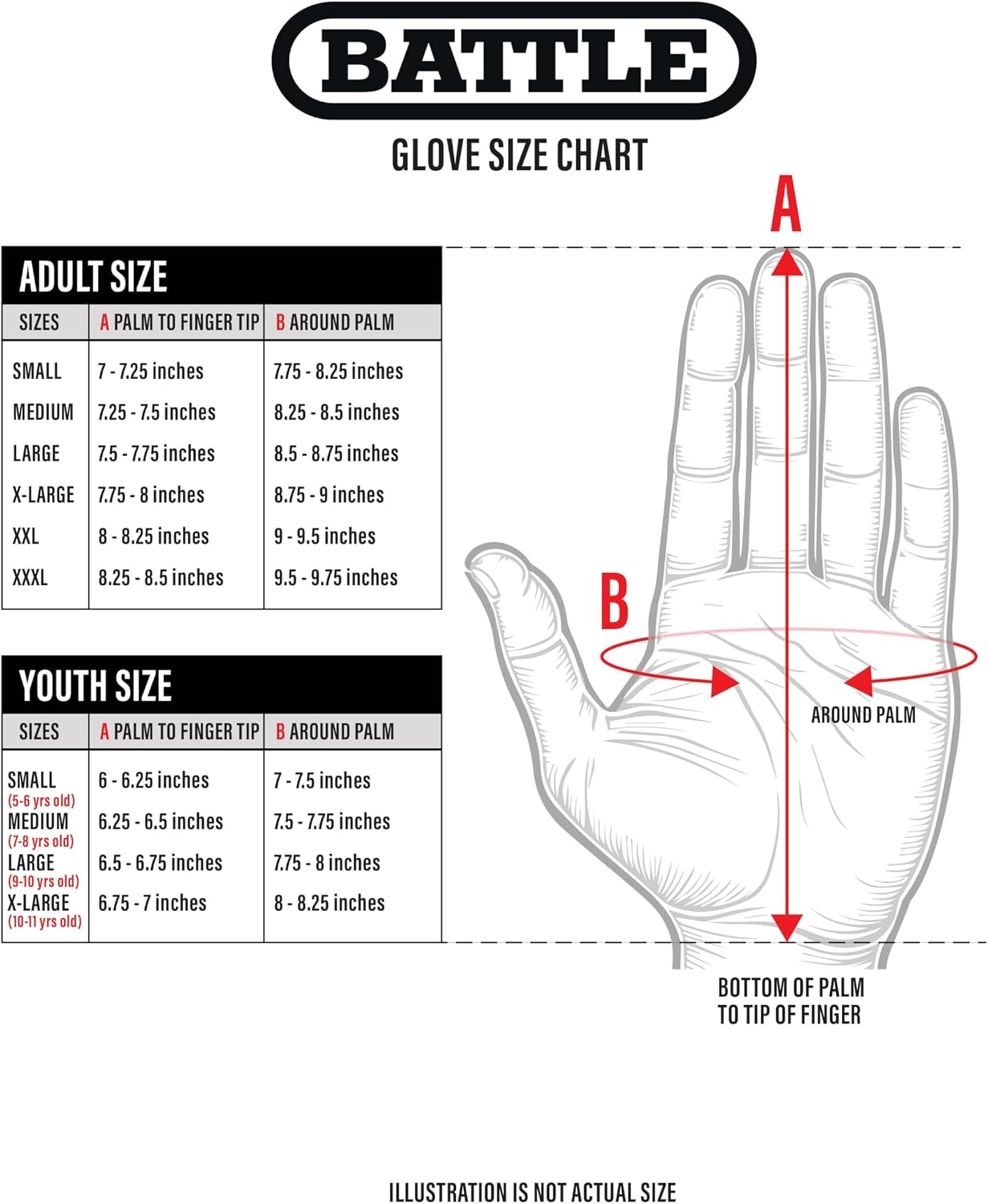 Battle Sports Double Threat Wide Receiver Gloves