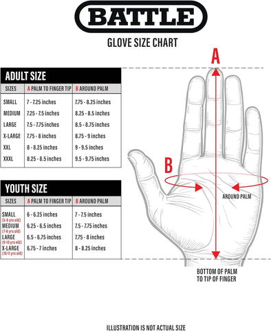 Battle Sports Double Threat Wide Receiver Gloves