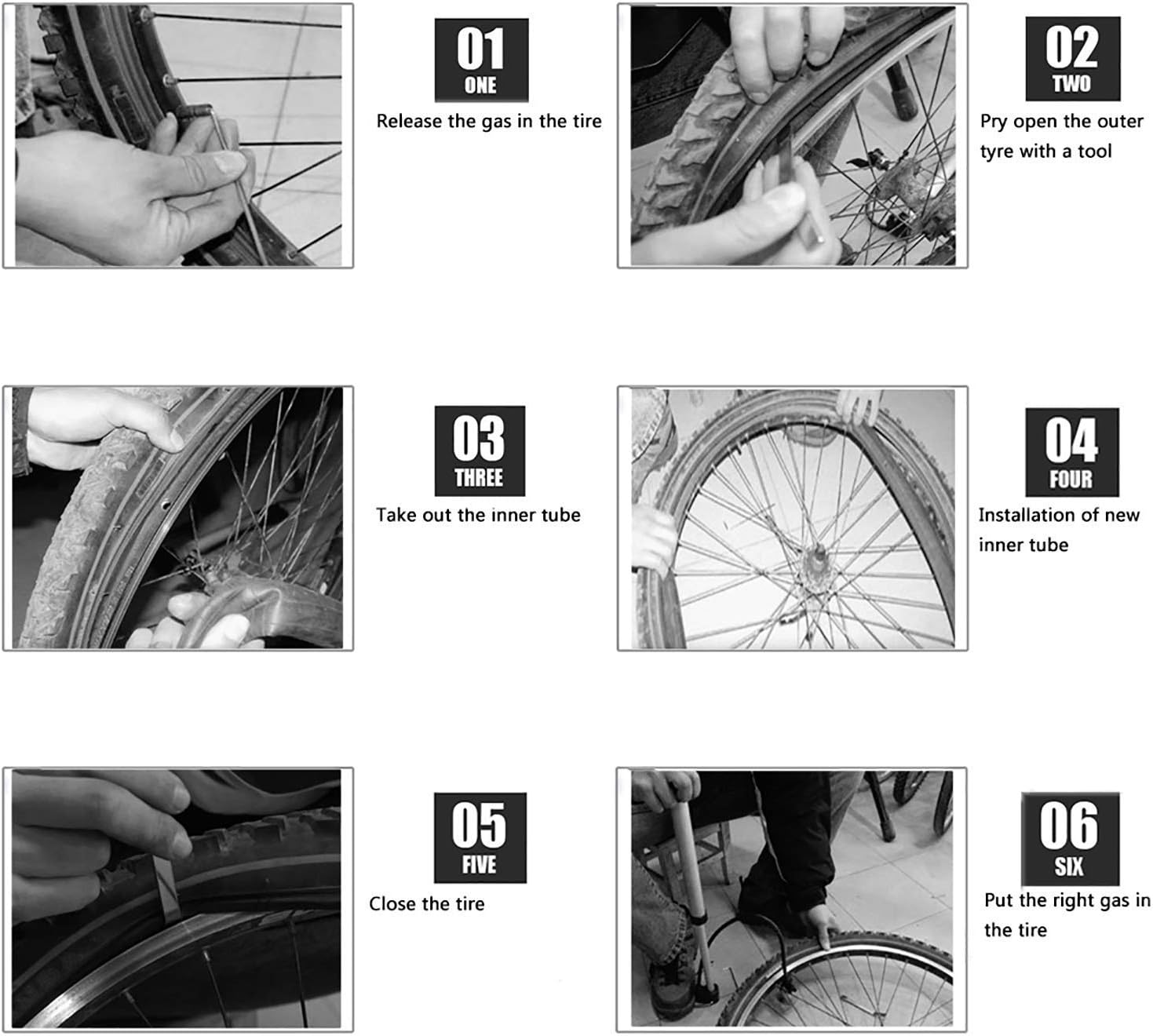 16" Back and 12.5" (2+1) Front Wheel Replacement Inner Tubes and Tires | Compatible with BoB Stroller Tire Revolution SE/Pro/Flex/SU/Ironman - Made from BPA/Latex Free Premium Quality Butyl Rubber