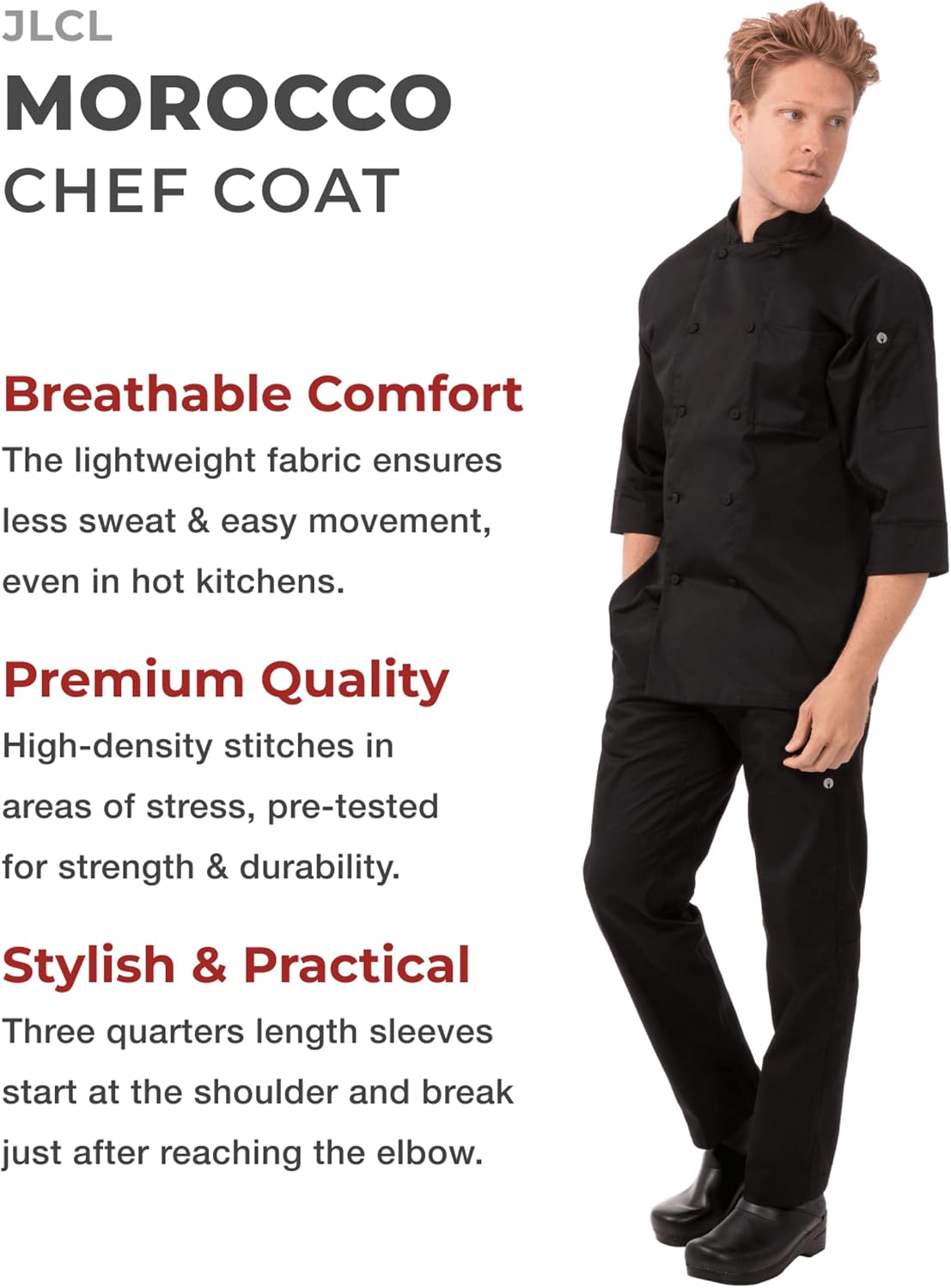 Chef Works Men's Morocco Chef Coat